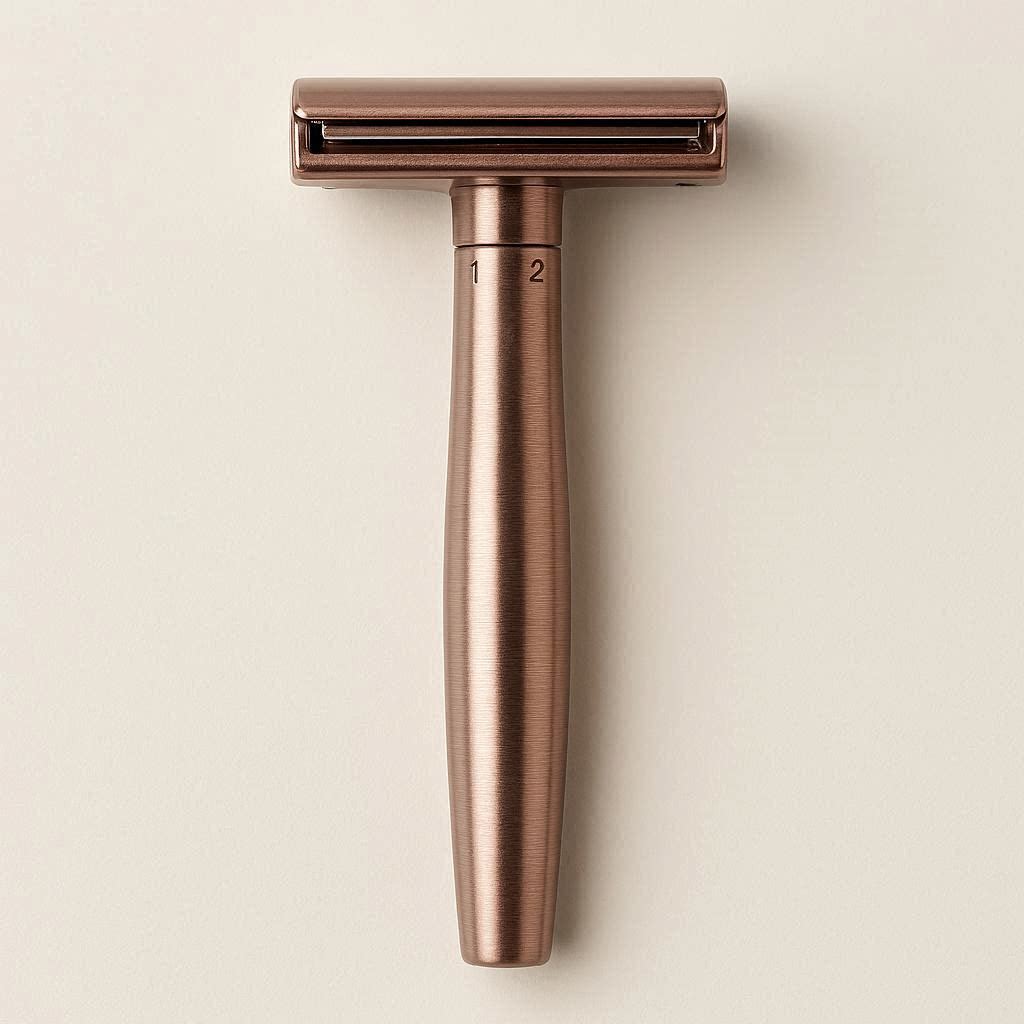 Double-Edge Safety Razor Kit (Razor + Stand + 5 Blades)