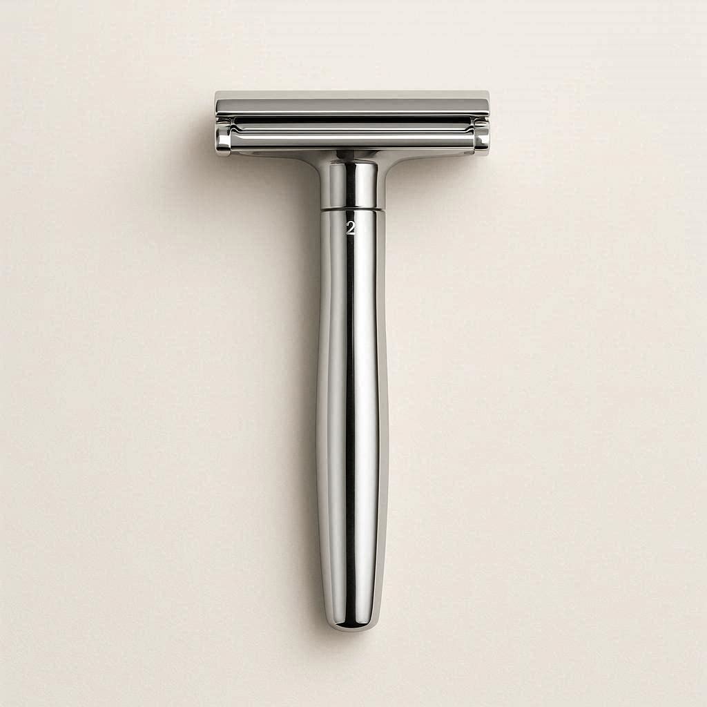 Double-Edge Safety Razor Kit (Razor + Stand + 5 Blades)