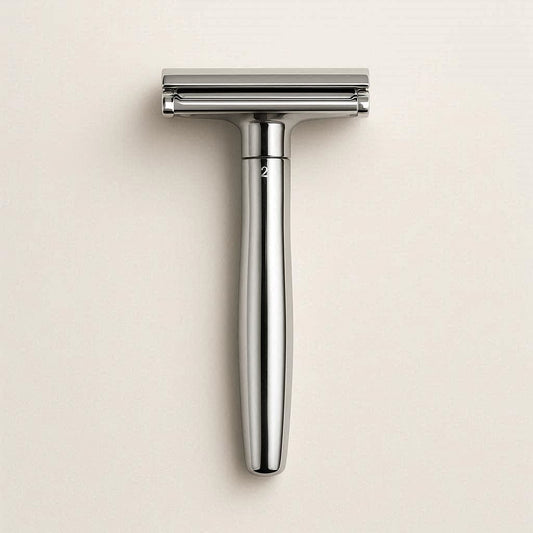 Double-Edge Safety Razor Kit (Razor + Stand + 5 Blades)